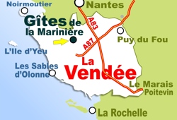 Carte de la vendée