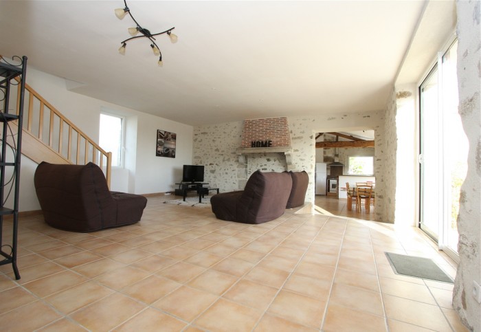 Gite le bocage grande piece de vie
