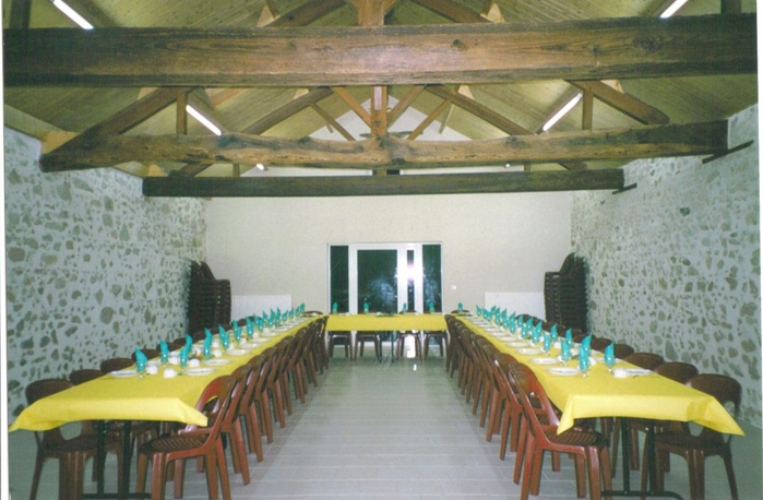 Salle installlée en u location de salle en Vendée