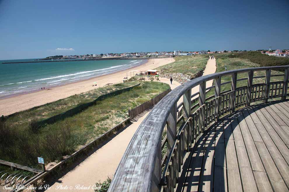 Saint Gilles Croix de Vie Grande Plage vue du Belvédère